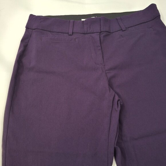 Ricki's Womens Stretch Crop Capris Pants Size 10 Purple  Summer Pool Golf Travel - Picture 6 of 16